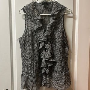 Polka dot sleeveless top